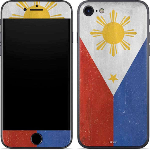 Philippines Flag Distressed iPhone 8 Skin